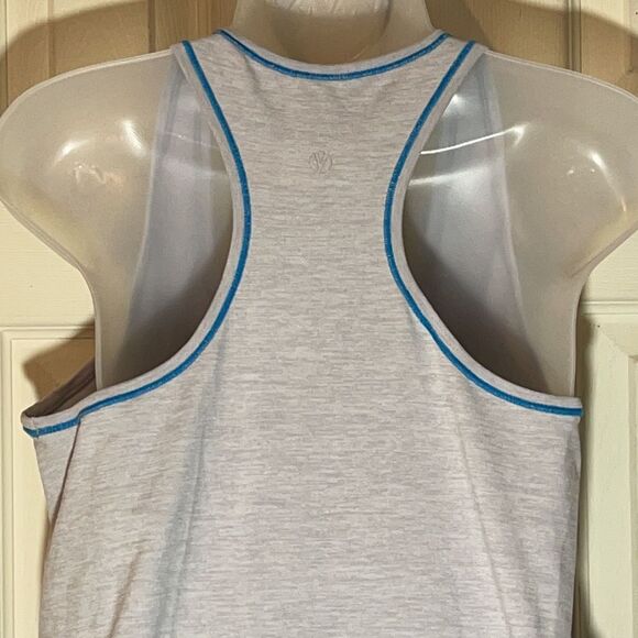 Yummie Striped Racerback Athletic Tank Top Large XL - Picture 10 of 13
